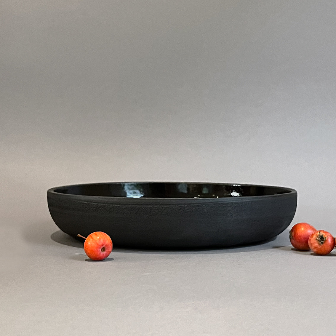 Bowl flach - schwarz glanz